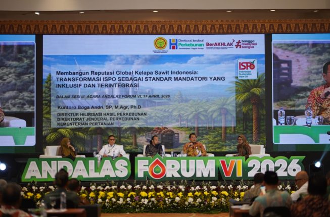 Andalas Forum VI: BPDP dan ISPO Jadi Kunci Masa Depan Sawit Indonesia di Tengah Tekanan Global